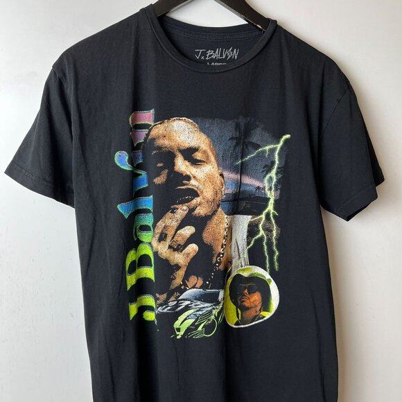 J Balvin Rap Tee T Shirt Black Medium M Graphic - Picture 9 of 12